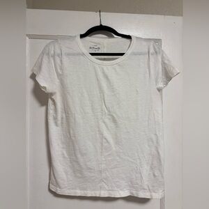 J. Crew Classic White Short Sleeve Girlfriend Tee